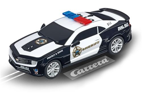 Carrera Aller voiture hippodrome Chevrolet Camaro ZL1 2015 shérif
