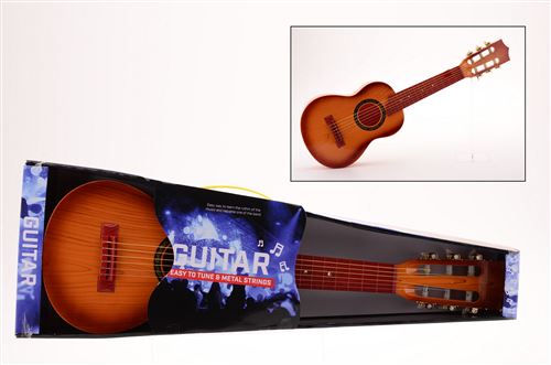Guitare 65cm avec 6 cordes en métal