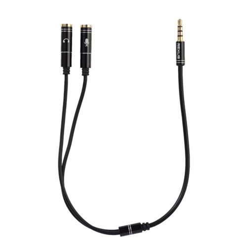 Splitter adaptateur casque micro 3,5 mm - PC PS4 Xbox ONE Switch - Noir - Straße Game ®