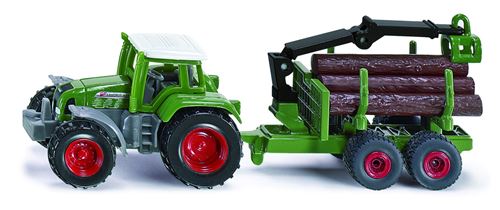 Tracteur avec remorque forestière