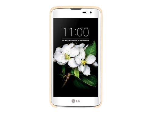 LG Snap On Case CSV-150 - Achterzijde behuizing voor mobiele telefoon - polyurethaan, polycarbonaat - wit - voor LG K7