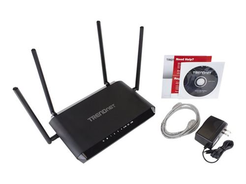 TRENDnet TEW-827DRU AC2600 StreamBoost MU-MIMO WiFi Router - routeur sans fil - 802.11a/b/g/n/ac - Ordinateur de bureau