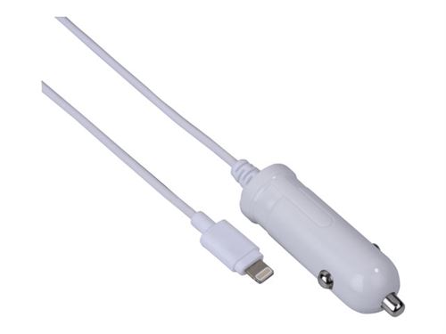 Hama Essential Line - Stroomadapter voor auto - 12 Watt - 2.4 A - Ultra Fast Charge (Lightning) - wit - voor Apple iPad/iPhone/iPod (Lightning)