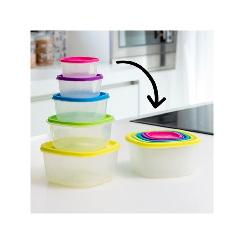 Ensemble de Boîtes à Lunch Rainbow 5 Pièces
