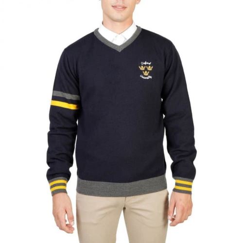 Oxford University - OXFORD_TRICOT-VNECK Taille M,Couleur Bleu