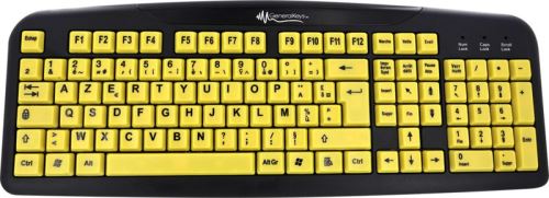 Clavier USB confort avec grandes touches contrastées