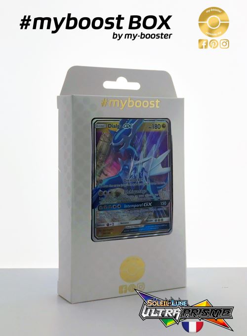 Coffret #myboost DIALGA GX 100/156 - Soleil et Lune 5 Ultra Prisme - 10 cartes Pokemon francaises