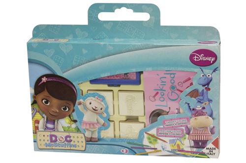 Multiprint ensemble de couleurs Doc McStuffins 12 pièces bleu