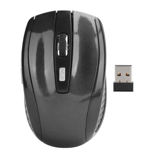 Non Communiqué Noir Souris Sans Fil De Jeux Optiques Avec Dpi