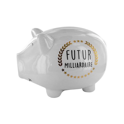 Tirelire cochon XXL Futur milliardaire