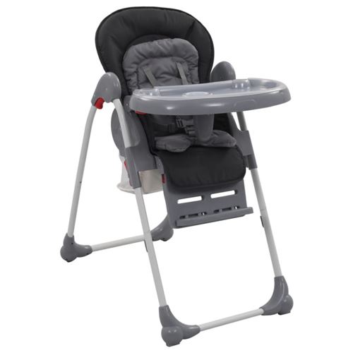 vidaXL Chaise haute pour bébé Gris