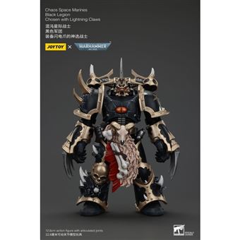 Warhammer 40k - Figurine Chaos Space Marines Black Legion Chosen avec Lightning Claws 20 cm - 1