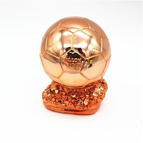 Modèle ballon d'or de trophée Messi, HAOBUY trophée MVP souvenir d'un fan de football-16cm Or Rose