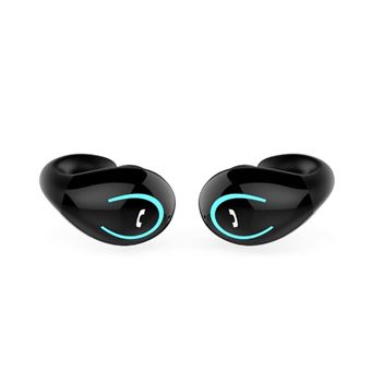 Écouteurs Bluetooth YONIS Noir Ultra-Légers Confortables Sécurisés Sport et Travail - 1