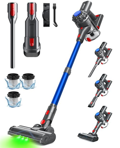 Konsoefuly Aspirateur Balai Sans Fil L&eacute;ger, 35kPa, 6 en 1, Mobilit&eacute; Totale pour Toute la Maison