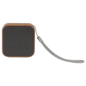 Enceinte sans Fil 3W Coloris Gris et Aspect Bois avec Dragonne - LIENA - ALTOBUY - 1