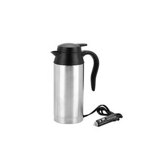 750 ml 24 v bouilloire électrique tasse chauffante en acier inoxydable pour thé café boire voyage voiture camion bouilloire - 1