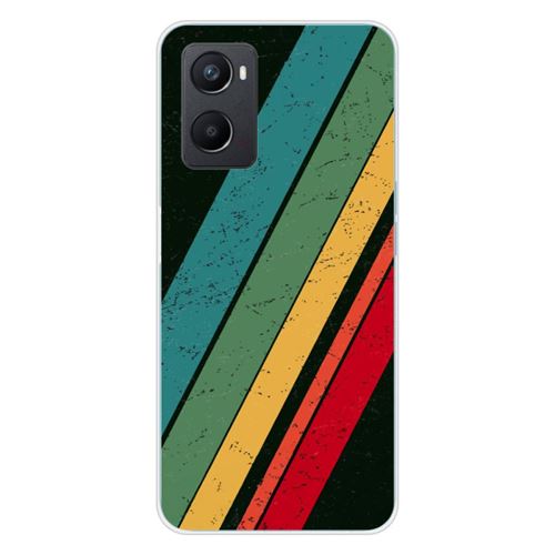 Coque en silicone imprimée compatible Oppo A76 Grunge