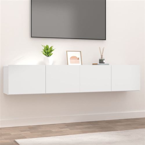 Vidaxl Blanc Meubles Tv 2 Pcs 80X30x30 Cm - Image 3