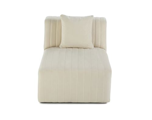 Bestmobilier Beige Nova - Module D'assise - En Velours - Image 2