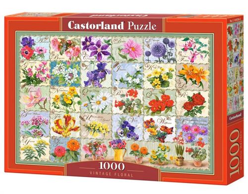 Vintage Floral, Puzzle 1000 Teile - Castorland