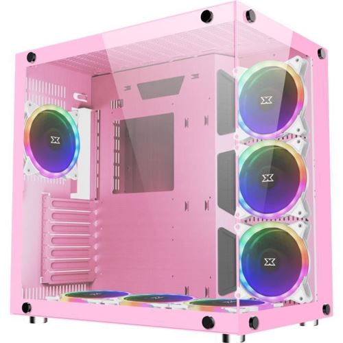 XIGMATEK Aquarius Plus Queen - MDT - ATX - panneau latéral fenêtré (verre trempé) - pas d'alimentation (ATX / PS/2) - USB/Audio
