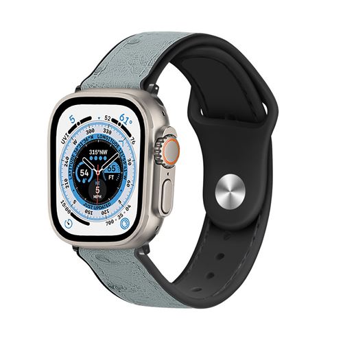 Strap-it Bracelet cuir hybride - compatible pour Apple Watch Ultra