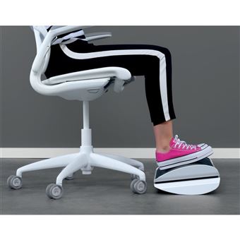 Repose pied de bureau ergonomique avec plateforme antidérapante