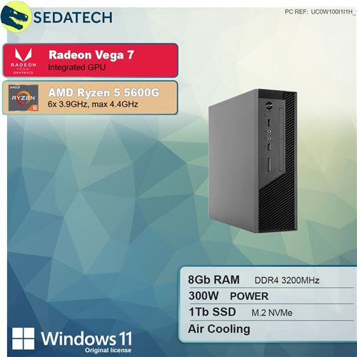 Mini-PC Evo, AMD Ryzen 5, Radeon Vega 7, Sedatech
