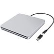 Lecteur graveur DVD CD externe USB type C compact Silver pour Macbook air / macbook pro Mac OS 2022 2023 Hightechnology