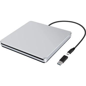 Lecteur Externe Graveur DVD Blu Ray USB 3.0, Portable CD DVD Player pour  Mac OS, Windows 7 8 10, PC, iMac