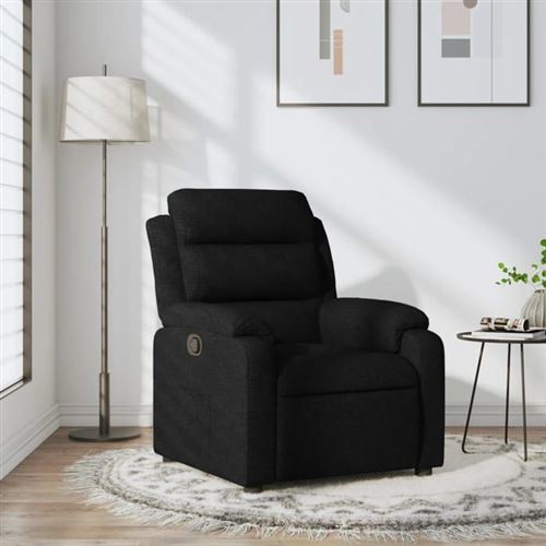 Non Communiqué Noir Vidaxl Fauteuil Réglable Tissu
