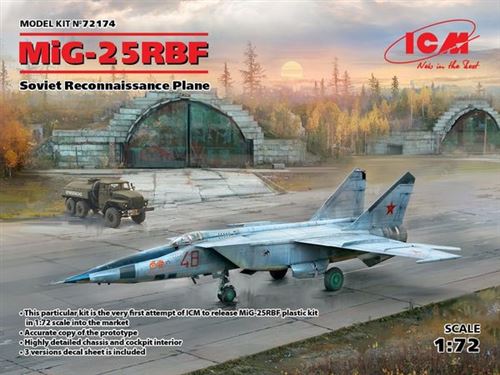 Icm Mig-25 Rbf,Soviet Reconnaissance Plane - 1:72E - Image 2