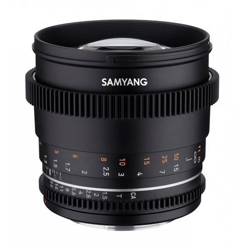 Samyang objectif vidéo vdslr 85mm t1.5 mk2 canon rf
