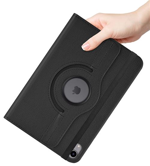 Coque Rotative 360 Noir pour iPad MINI 6 e génération 2021 - Housse Etui  Protection Fermerture Elastique Phonillico® - Housse Tablette - Achat & prix