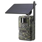 Xega 4G Caméra de Chasse Solaire 2K, Carte SIM, Surveillance Faune, PIR Détection, Vision Nocturne, GPS, Alarme Instantanée