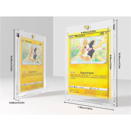 Aplatisseur De Cartes Acrylique - Correcteur De Courbure, Portable, Pour Collectionneurs, Format 12.5x10.5cm - 8