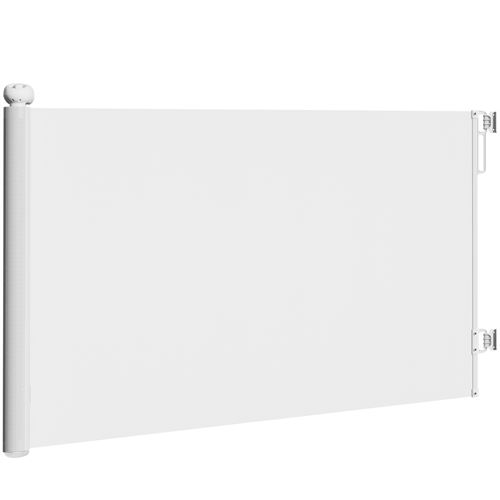 Comparer les prix de Barrière de sécurité chien rétractable 0-140 cm H.86 cm verrouillage auto alu PVC blanc
