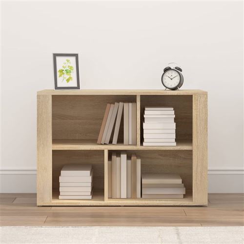 Vidaxl Buffet Chêne Sonoma 80X30x54 Cm Bois D'ingénierie - Image 3