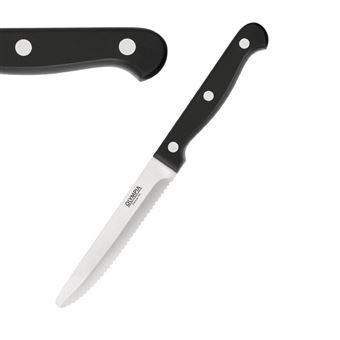 Couteaux à Steak Olympia Jumbo - Lot De 12, Manche Palissandre, Lame Acier Inox 18/0, 250 Mm - Pour Viandes, Repas Copieux - 7