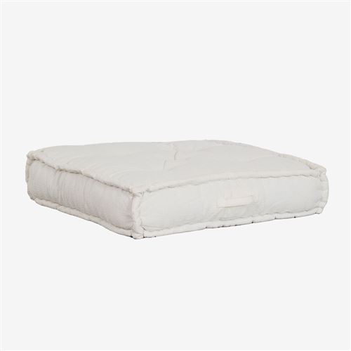 Comparer les prix de Coussin de Canapé Modulable en Coton Dhel SKLUM Tissu bouclé blanc 22 cm