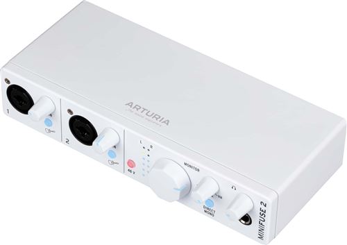 Non Communiqué Blanche Arturia Minifuse 2 White Interfaces Audio Usb