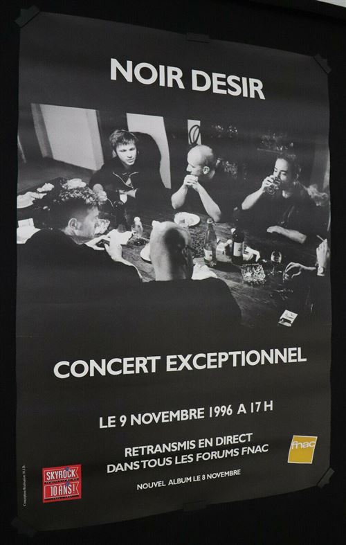 Affiche de concert originale - NOIR DESIR - Concert 1996 - 80x120cm