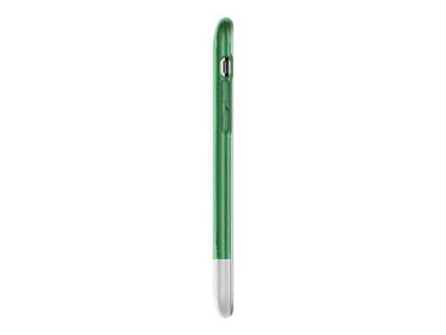 Spigen Classic C1 - Achterzijde behuizing voor mobiele telefoon - polycarbonaat, thermoplastic polyurethaan (TPU) - saliekleur - voor Apple iPhone X