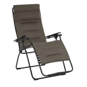 Transat Relax Futura Air Comfort Lafuma Taupe Mobilier De Jardin Achat Prix Fnac