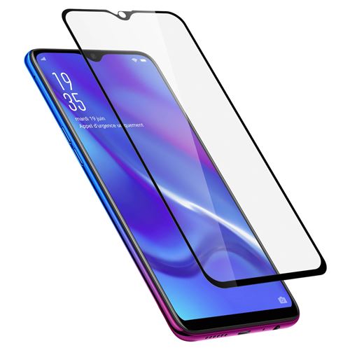 Akashi Film Oppo RX17 Neo Verre Trempé Intégral Protection Ecran Anti-Rayures Antichocs Anti-Casse - Contour Noir