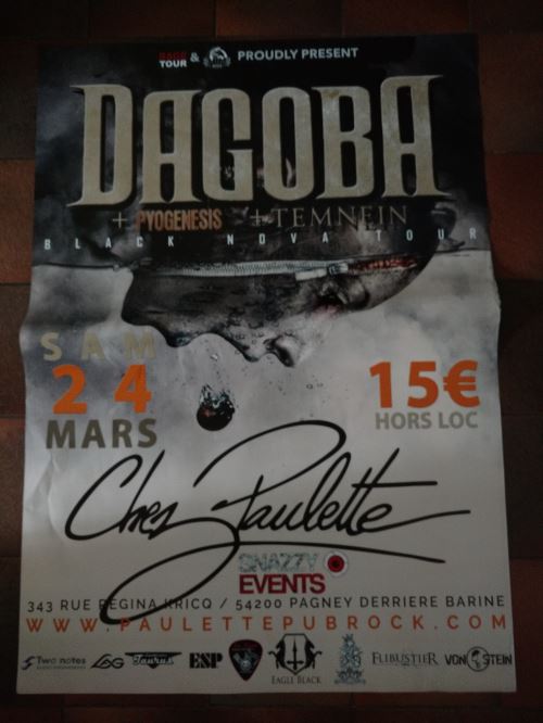 DAGOBA - Black Nova Tour - AFFICHE