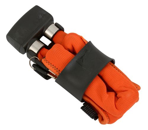 Serrure pliante AXA pliable 800 100/8 - orange (emballage de magasin)
