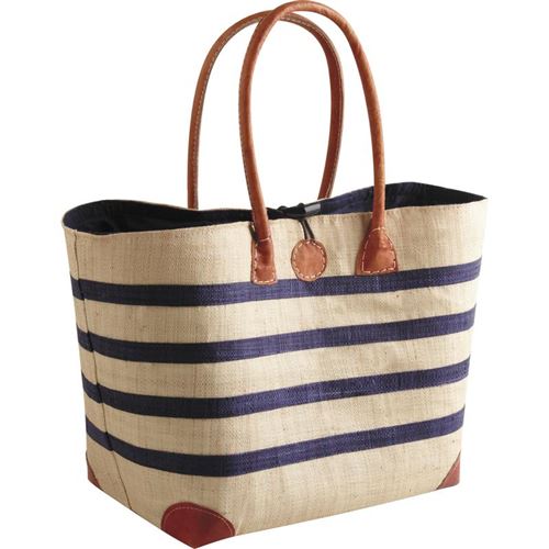 Aubry Gaspard - Sac de marché Marinière en rabane