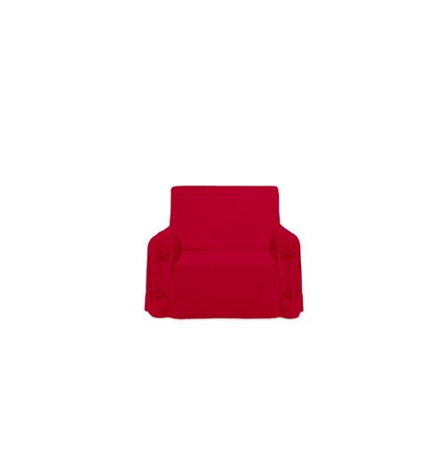Housse de fauteuil en coton PANAMA rouge